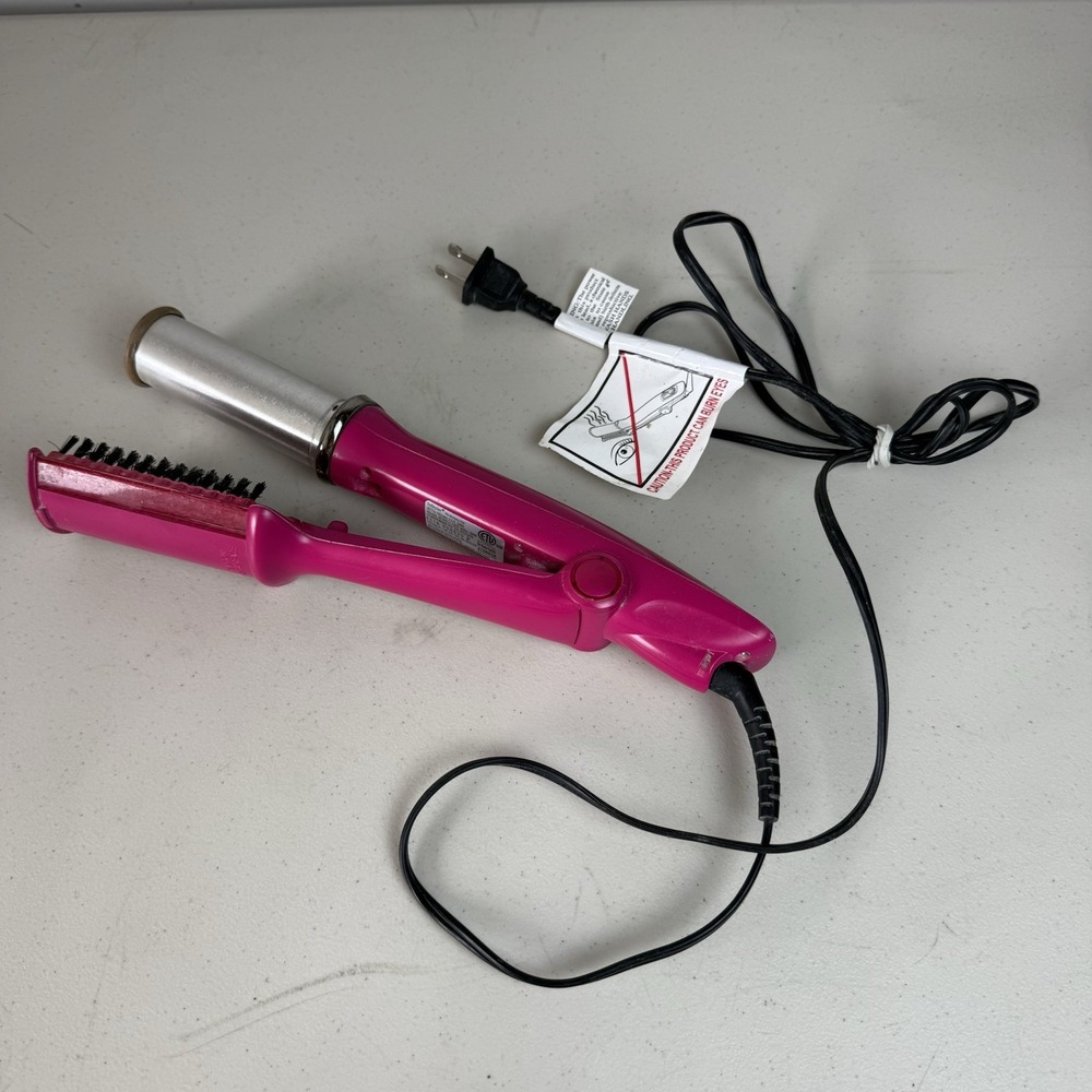 InStyler PINK Rotating 1.25" Hair Straightener Curler Hot Iron IS2.1-1001 Milano